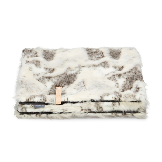 Tösse Deken – Brown & White – luxe hondedeken – zacht & warm – bruin