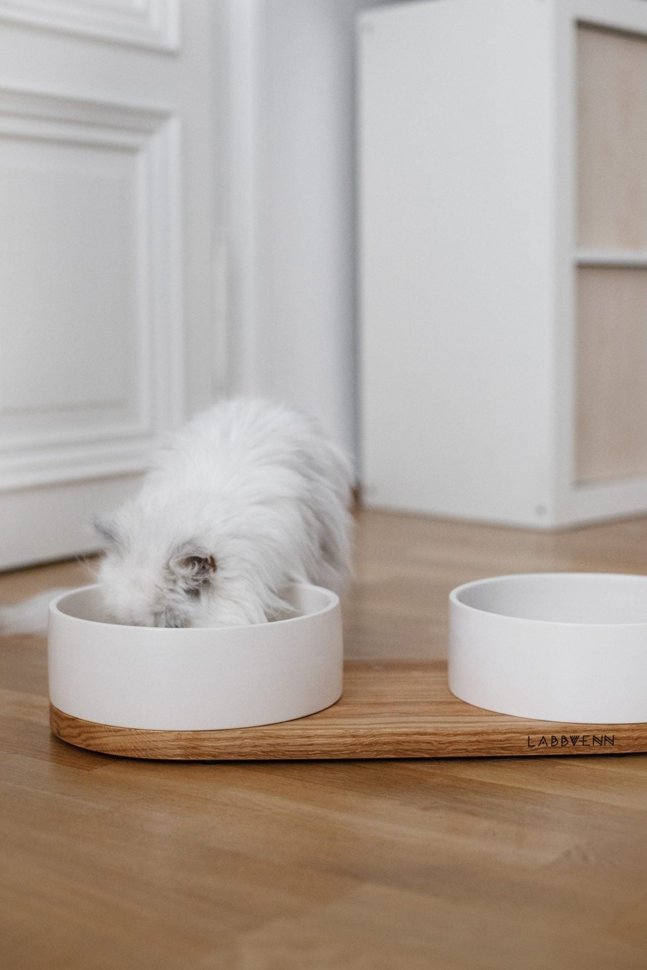 Vuku Ceramic Double Buffet - White